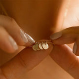 Disc Coin Necklace - Stainless Steel