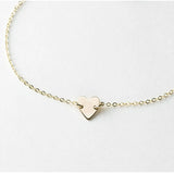 Minimalist Heart Charm Stainless Steel Bracelets